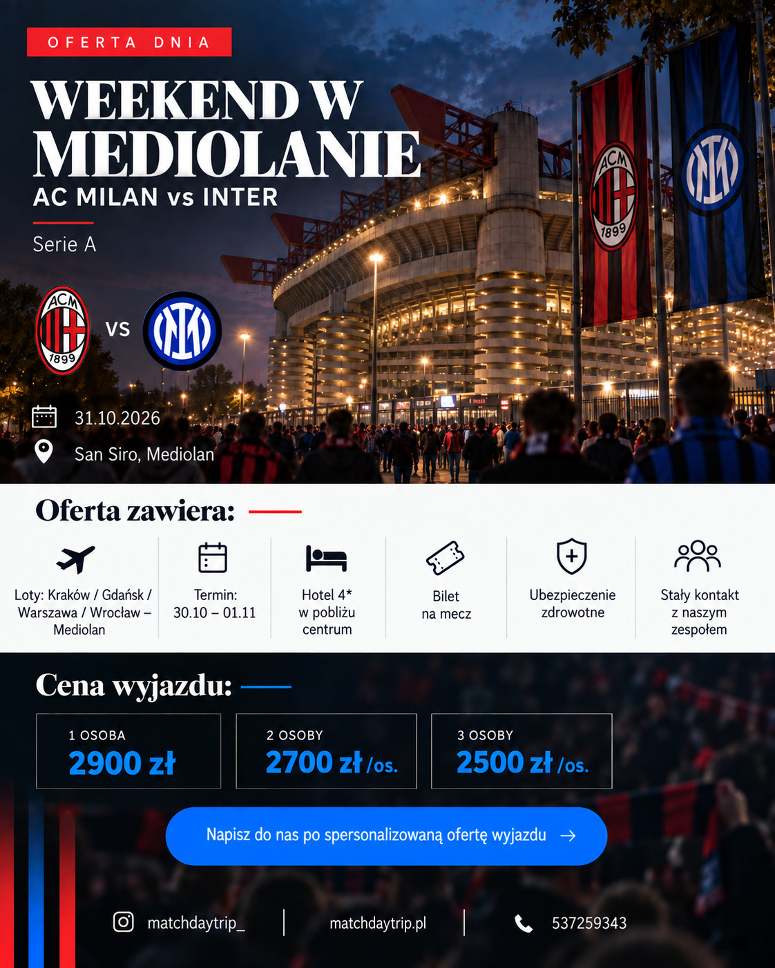 wyjazd do mediolanu